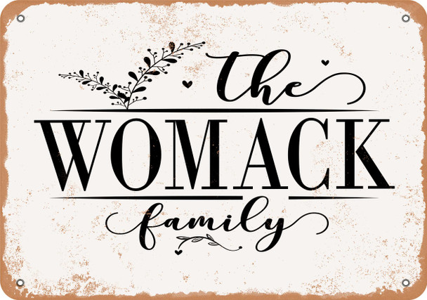 The Womack Family (Style 2) - Metal Sign