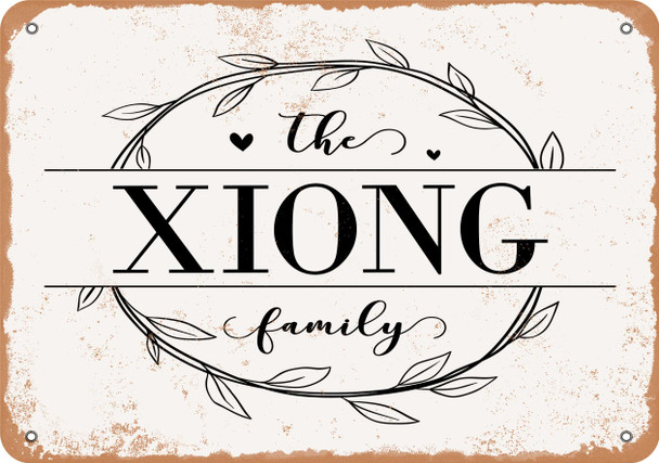 The Xiong Family (Style 1) - Metal Sign