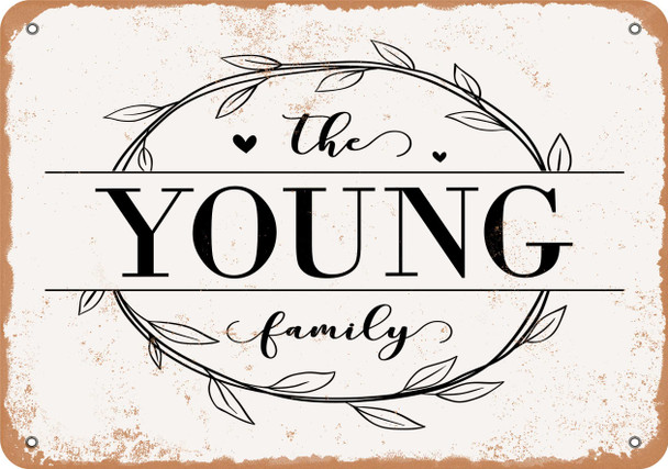 The Young Family (Style 1) - Metal Sign