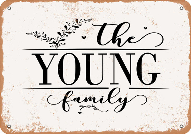 The Young Family (Style 2) - Metal Sign