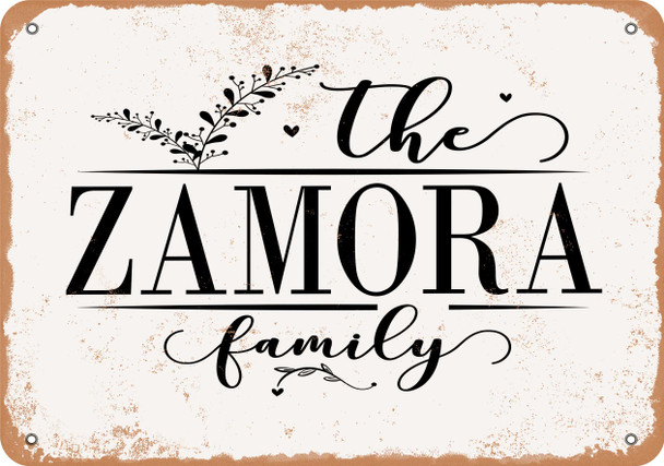 The Zamora Family (Style 2) - Metal Sign
