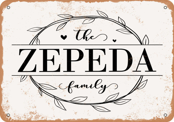 The Zepeda Family (Style 1) - Metal Sign