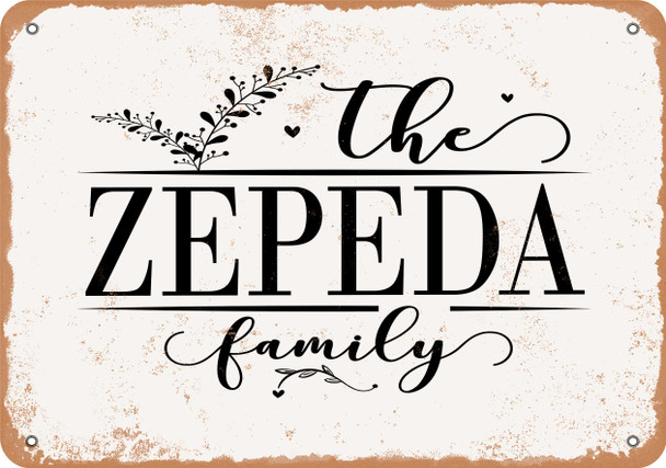 The Zepeda Family (Style 2) - Metal Sign