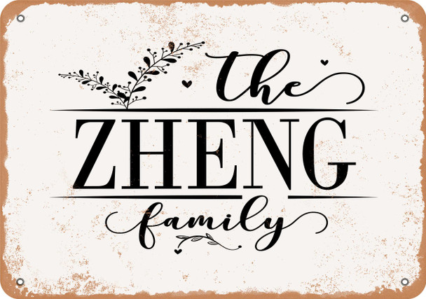 The Zheng Family (Style 2) - Metal Sign