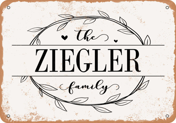 The Ziegler Family (Style 1) - Metal Sign