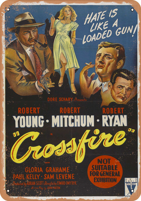 Crossfire (1947) Metal Sign
