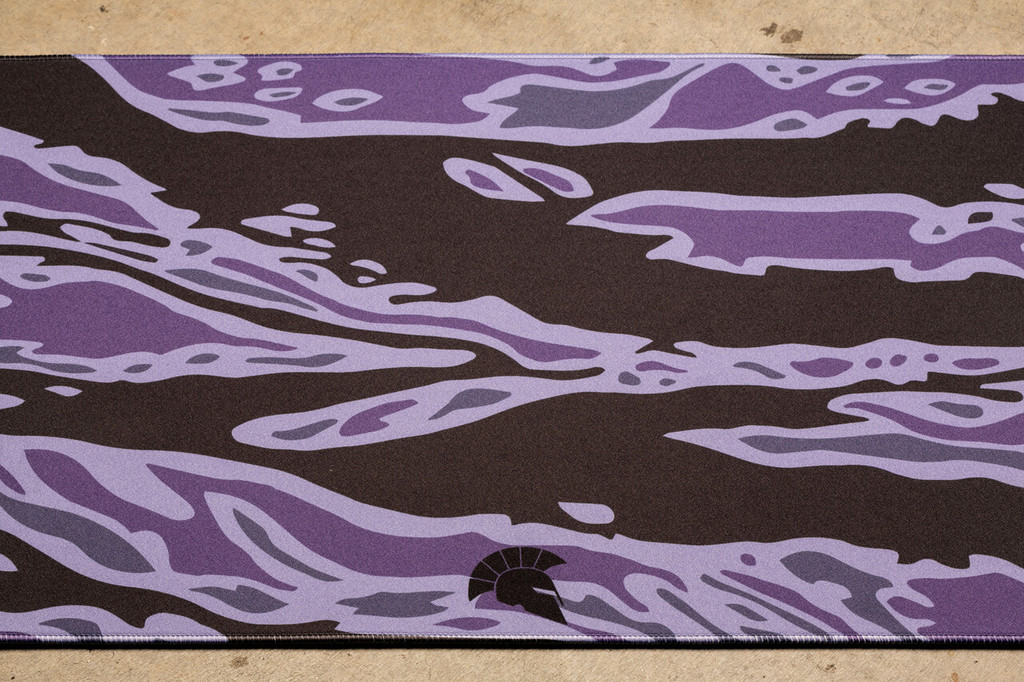 Tiger Stripe Purple Deskmat XXL