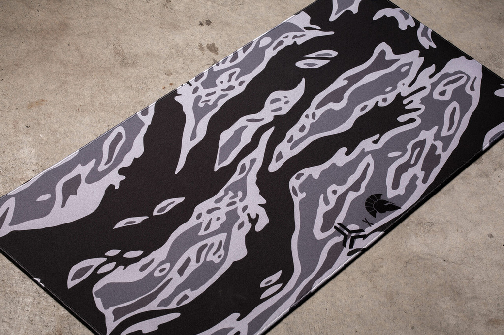 Tiger Stripe Grey Deskmat XXL