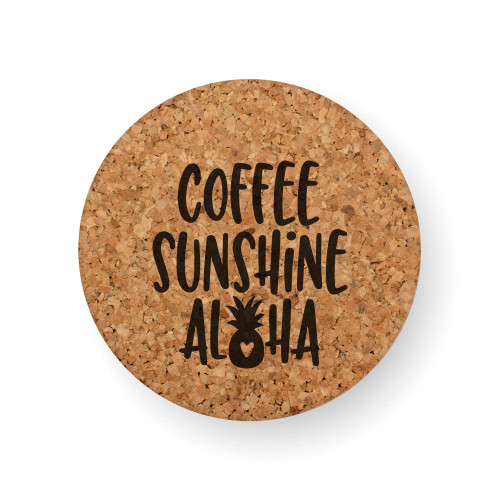 COFFEE SUNSHINE ALOHA COASTER