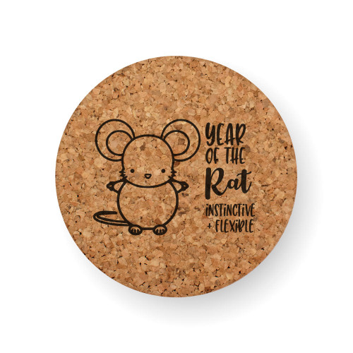 CHINESE ZODIAC YEAR OF THE RAT COASTER