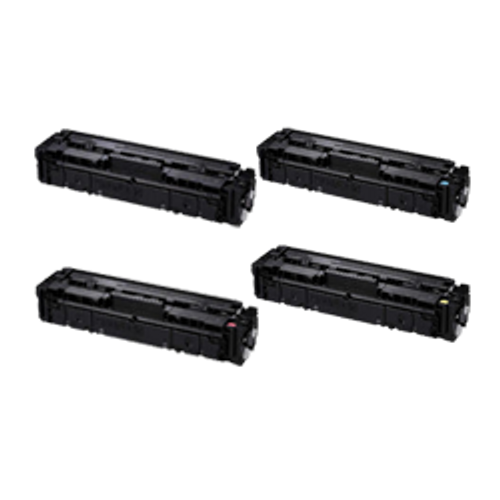 Compatible Canon 054 Laser Toner Cartridge Set Black Cyan Yellow Magenta