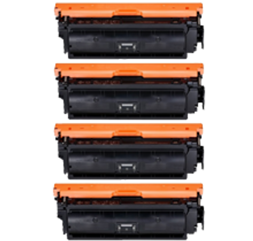 Compatible Canon 040H High Yield Laser Toner Cartridge Set Black Cyan Magenta Yellow