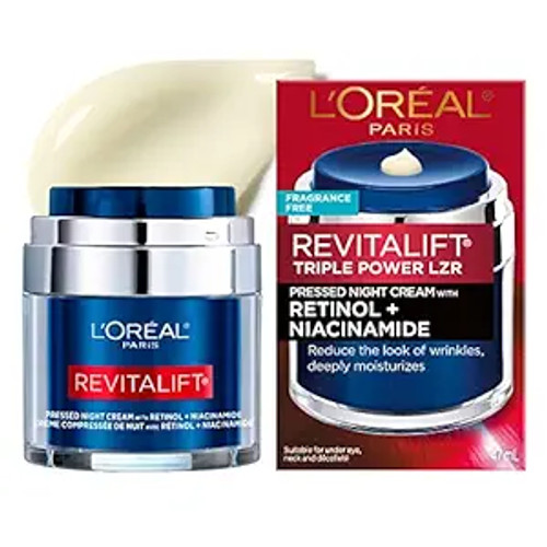 L’Oréal Pressed Night Cream, Revitalift Triple Power LZR, 47ml,