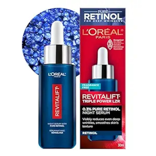 L'oreal Revitalift triple LZR Retinol Serum 0.3%, 1.3oz / 30ml,