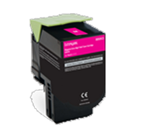 Compatible Lexmark 80C1HM0 Magenta Toner