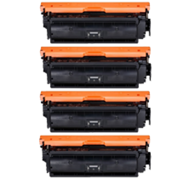 Compatible Canon 040H High Yield Laser Toner Cartridge Set Black Cyan Magenta Yellow
