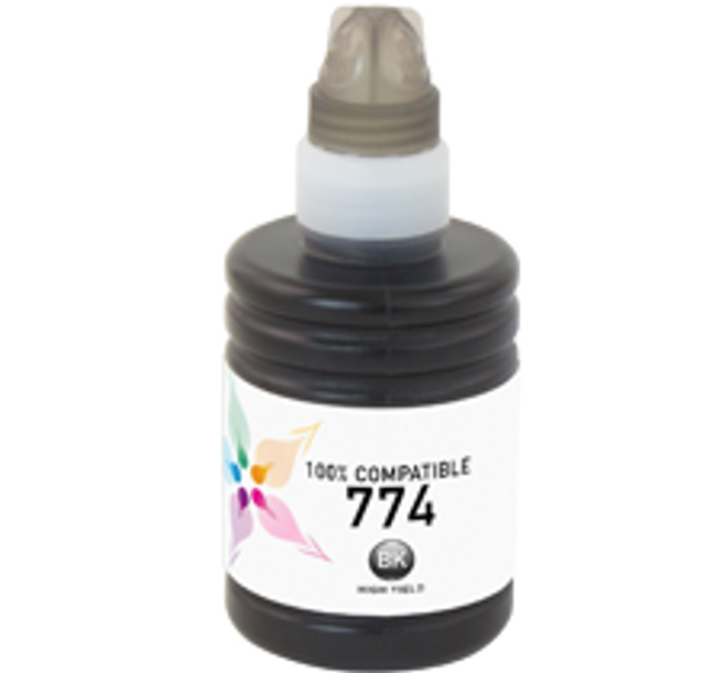 Compatible Epson 774 Pigment Ink / Inkjet Bottle Black (T774120)