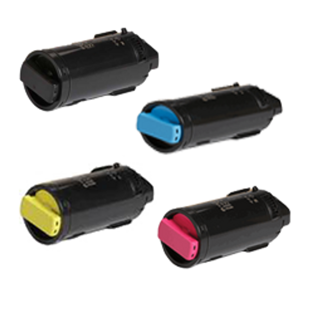 Compatible Xerox C500/C505 Extra High Yield Laser Toner Cartridge Set (Black, Magenta, Yellow, Cyan)