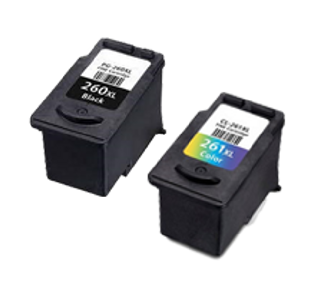 Compatible Canon PG 260XL/CL 261XL Ink Cartridges Set