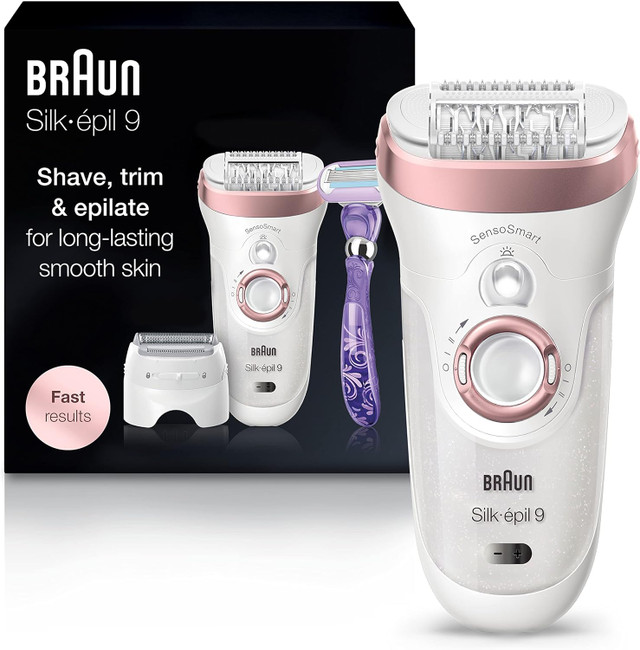 Braun Leg Epilator 9/870 Rose Gold/White