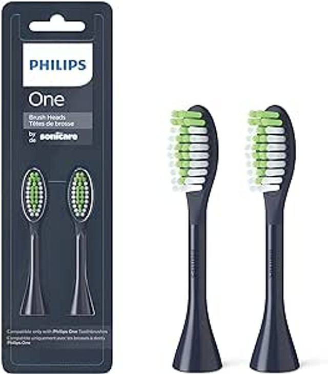 Philips One 2pk Brush Heads, Navy