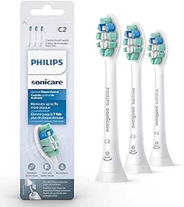 Philips Sonicare Optimal Plaque Control White Replacement Brush Heads (3pk)