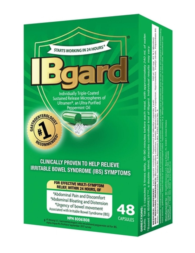 IBgard Natural Health Product for IBS Symptoms - 48caps