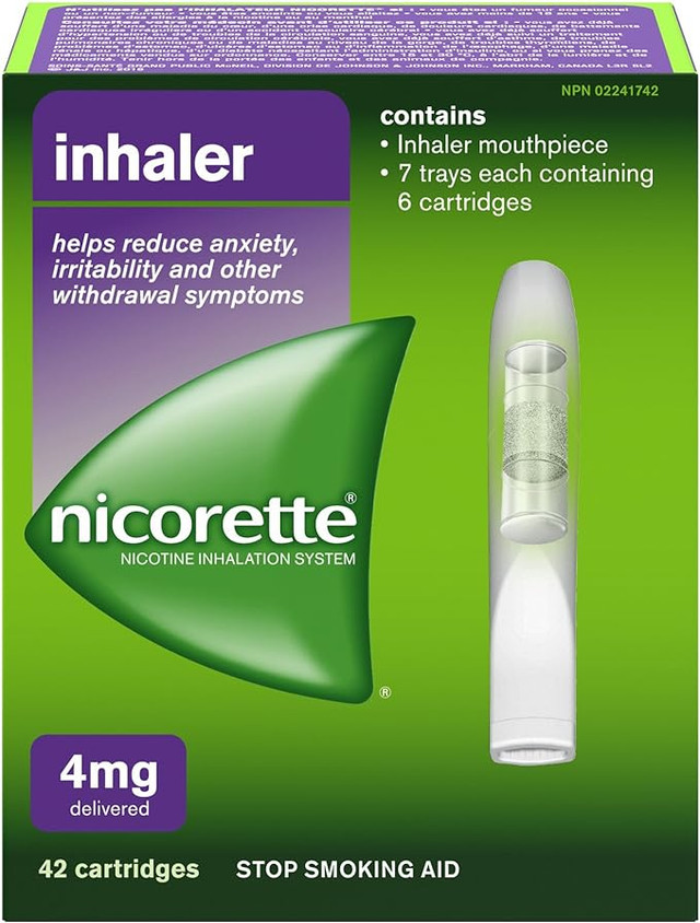 Nicorette Inhaler 4mg 42 cartridges