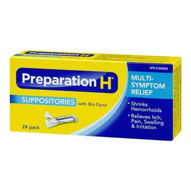 Preparation H 24pk suppositories