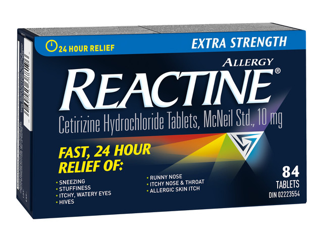 Reactine Xtra Strength 84 tablets