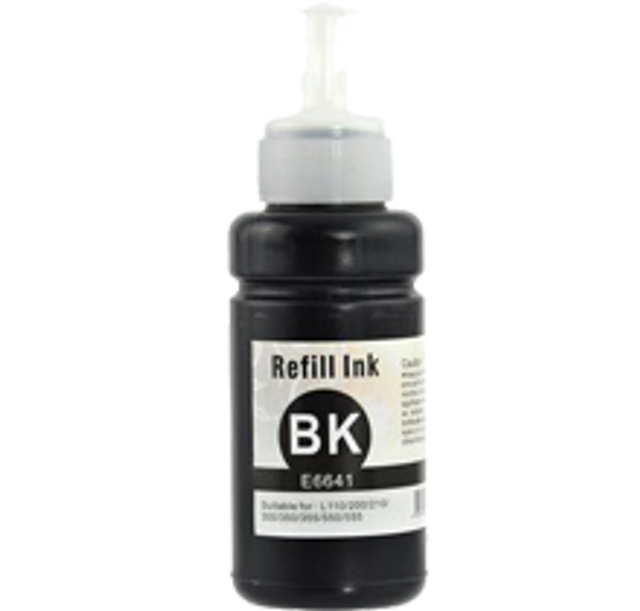 Compatible Epson 664 Dye Ink / Inkjet Bottle Black (T664120)