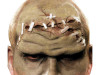 Frankenstein Monster Forehead Unpainted Latex Makeup Piece