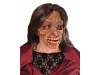 Female zombie style mask with sunken eyes and high cheek bones. Long old lady hair is attached for that old rotted look.