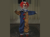little top clown animated halloween prop with glowing eyes

Step right up and make your way to the funniest creepy clown ever! This 36-inch Little Top Clown Animated Prop will make all your guests roar with laughter! His arms wave back and forth, his head with yellow light-up eyes turns and his wide colorful mouth moves while he speaks 4 different hilarious phrases:

Saying #1: "Step right up kiddies, we've got the craziest place in town right here hahaha..."

Saying #2: "You do like the circus don't you? You better like clowns otherwise I might just go Craazzzy!"

Saying #3: "Who wants to play a funny little trick tonight, haha, jokesters are all welcome here. I might have a trick for you, so you better not turn your back on me hahah"

Saying #4: "You aren't frightened of clowns are you? haha, we think everything is funny.. even your fear of us haha... So go ahead and be scared I could use a good laugh haha!"

He is made of an injection molded and blow molded plastic frame with bendable wire arms. His bright circus clown fabric costume contrasts nicely with his wild red clown hair. Motion Activated with a Try-me option. Requires 3 x AA batteries (not included).

Features:

Half-pint animated clown with matte red hair and putrid decomposing teeth that open and close with every word

Set on a sturdy solid metal stand that is not easily tipped over

Hands and head move side to side, as a variety of phrases bellow from this disturbed clown

Clothed in a stained clown suit that highlights his abhorrent appearance