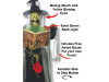 talking halloween witch animatronic prop with light up spell book