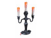 light up skull candelabra halloween decoration with dripping candle design