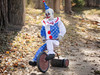 animated tricycle clown doll halloween decoration