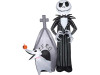 jack skellington inflatable with zero dog led lights