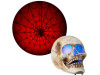 Skull with Red Spider Web Projection