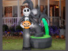 Jack Skellington Projection Inflatable