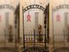 8.5 ft animated cemetery archway gate Halloween prop with gothic entrance design
