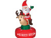 Animated Santa On Reindeer Inflatable