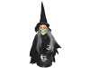 Animated Witch With Cauldron Halloween Prop