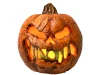 Rotten Flaming Pumpkin With Timer 8"