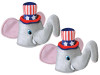 2 Plush Patriotic Elephant Hats