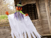 Animated Smiling Pumpkin Scarecrow, 47 1/4" inches