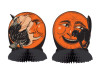 Vintage Halloween Cat, Witch and Moon Centerpieces