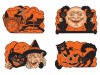  Wholesale Vintage Halloween Cat Cutouts | Four Packs of 4