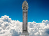 Gargoyle Pillar Animated Prop & 30' Stone Wall Backdrop