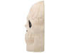 spooky oversized skull for haunted house setup side view